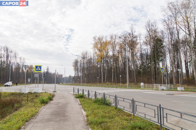 дорога до кпп-4 со стороны Сарова