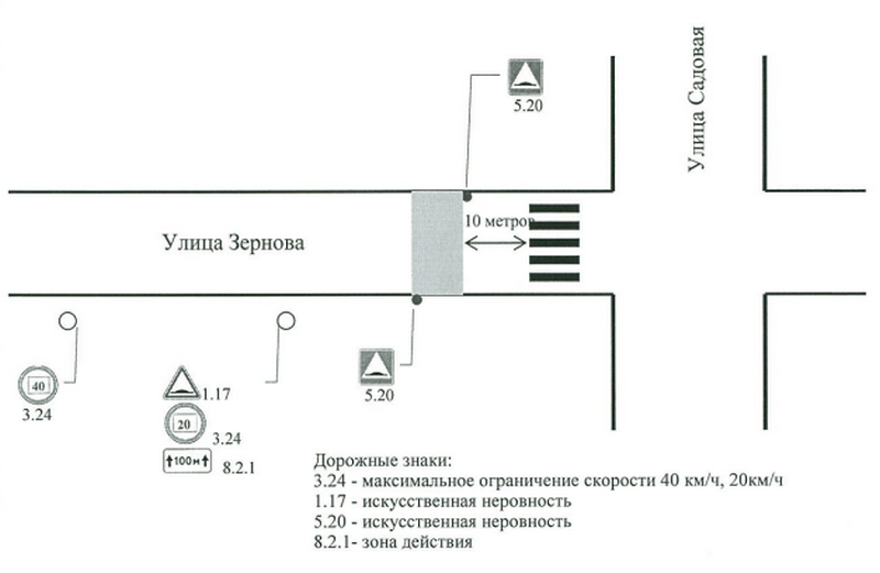 «Лежачие полицейские» появятся на улице Зернова