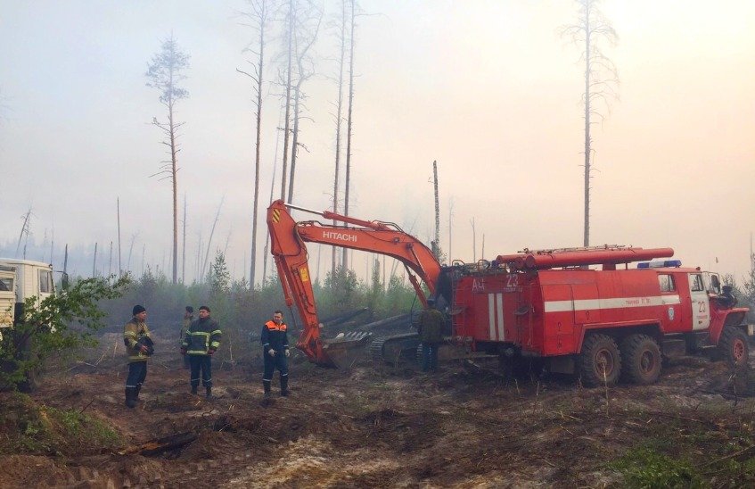 В Мордовском заповеднике тушат новый очаг лесного пожара
