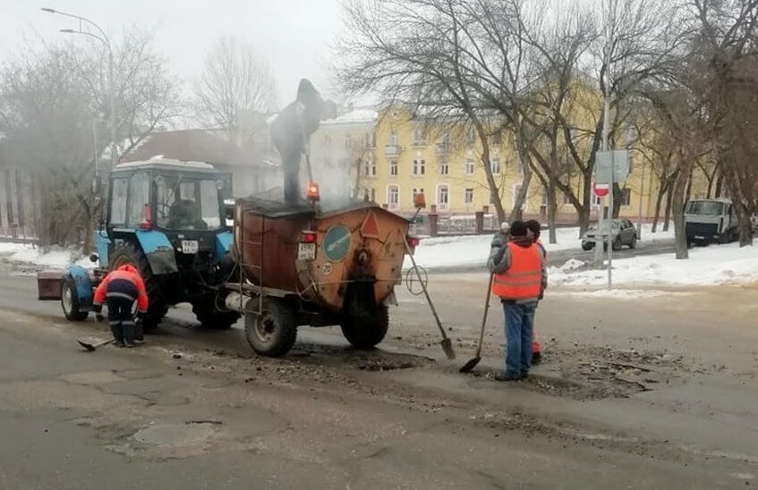 ДЭП проведет ямочный ремонт до наступления тепла