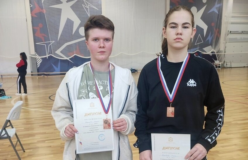Алена Боровкова и Юлия Хохлова выиграли бронзу на Первенстве Нижегородской области по бадминтону