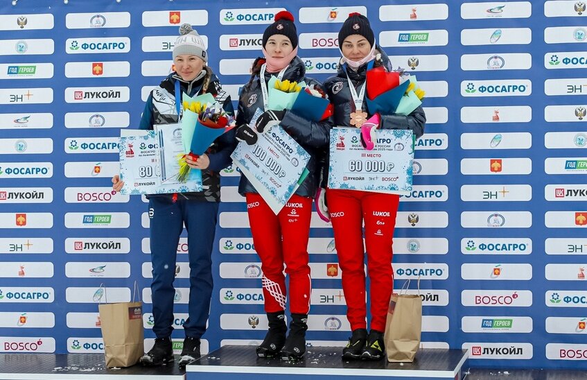 Анастасия Кулешова выиграла бронзу Кубка России по лыжным гонкам