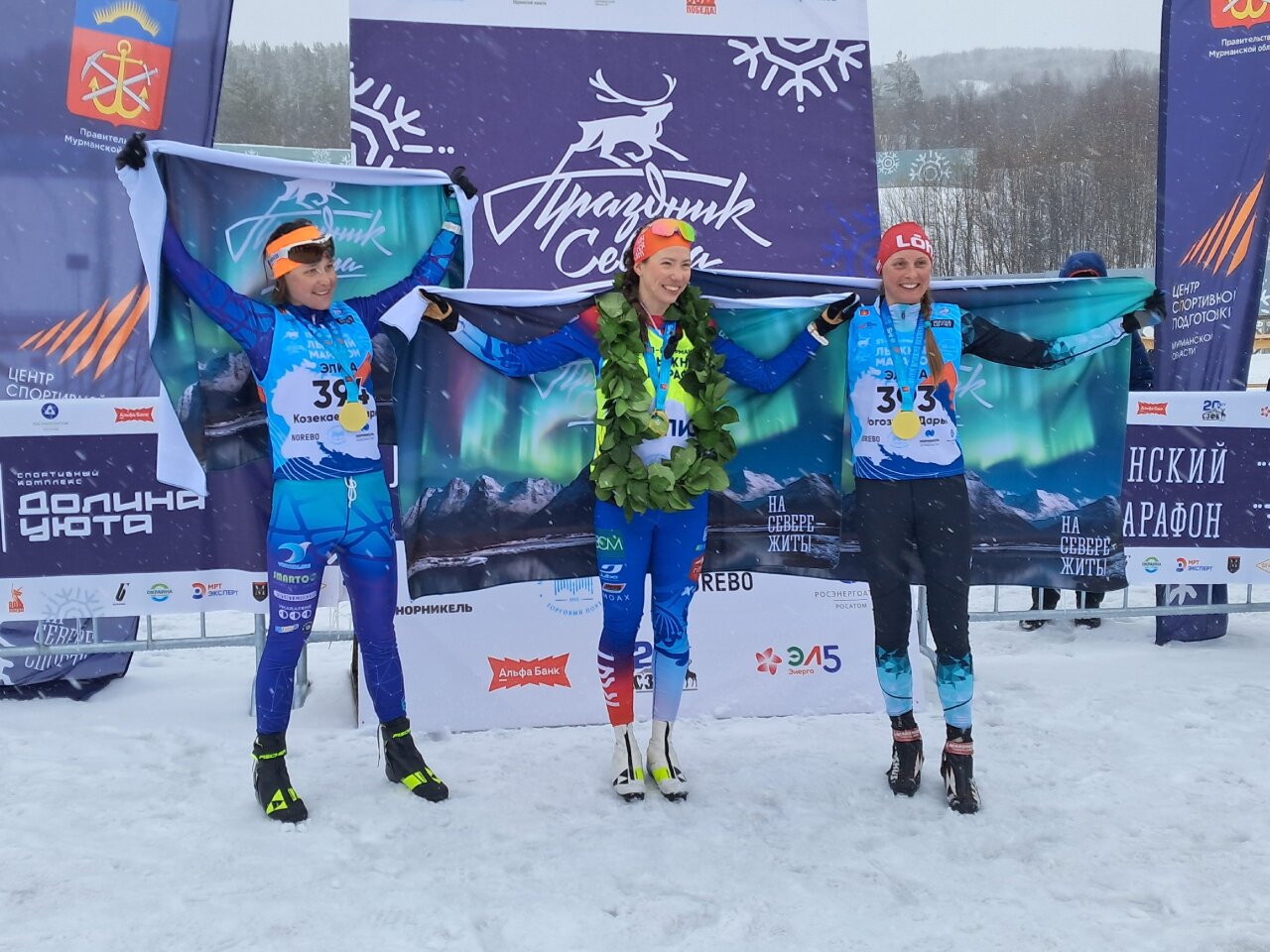 Лыжники Сарова взяли награды Мурманского лыжного марафона