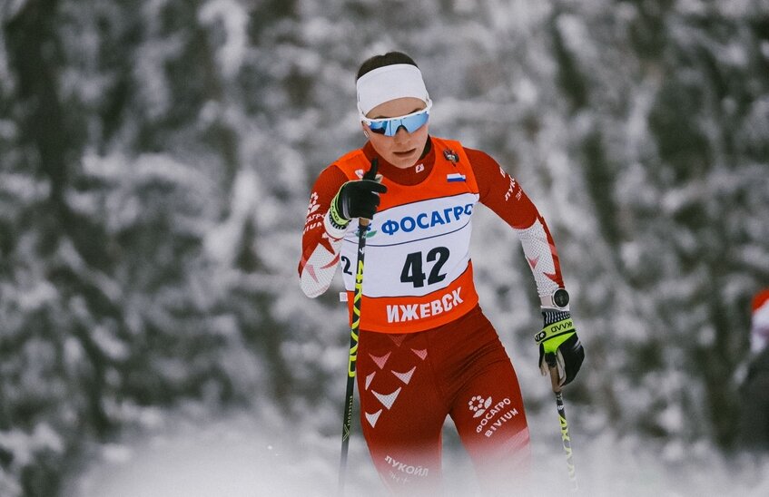 Анастасия Кулешова выиграла бронзу четвертого этапа Кубка России по лыжным гонкам