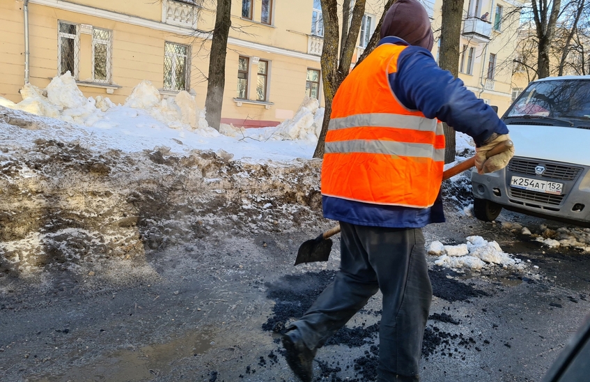 Ямочный ремонт начался в Сарове