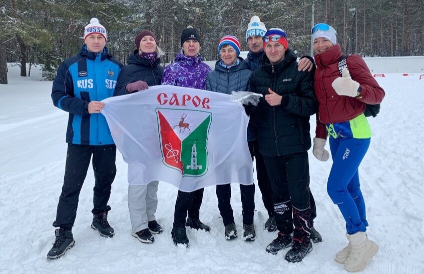 Команда ветеранов Сарова выиграла серебро в областных лыжных забегах