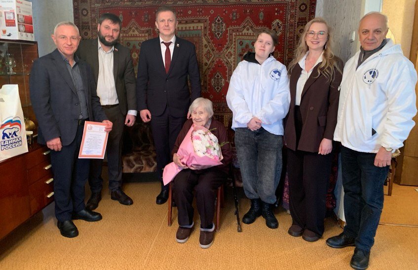 Евдокия Яковлевна Крылова отметила вековой юбилей