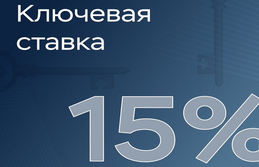 Центробанк опустил ключевую ставку до 15 %