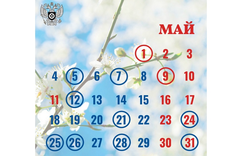 Длинные выходные ожидают россиян в мае